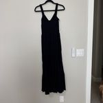 La Ligne Mary Alice Smocked Tank Jersey Midi Maxi Dress Black Size XS Photo 7