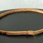 J.Crew Thin Leather Gold Detail Belt Size Medium Photo 0