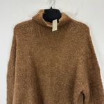 J.Crew Turtleneck Sweater Boucle Yarn Textured Relaxed Caramel Brown Medium NWT Photo 6