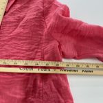 Lulu B Shirt Womens Small Pink Button Front 3/4 Sleeve Textured Lightweight Photo 7
