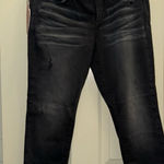 NEW SLINK JEANS Ankle Jegging Distressed Skinny Jeans‎ Size 12 Black Photo 0