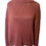 Peruvian Connection Rust Orange Weston Pullover Sweater Pima Cotton Size L Photo 0