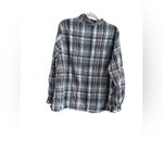 Faded Glory  3X Purple and Black Striped Long Sleeve Shirt Photo 2