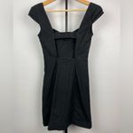 Urban Outfitters Black Linen Blend Sweetheart Fitted Mini Dress Photo 6