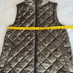 Athleta  Whisper Metallic Velvet Vest Womens XS Extra Small Quilted Winter Shirt Photo 8