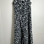 ZARA  Leopard Black and Greg Maxi Tank Dress Size Small Photo 3