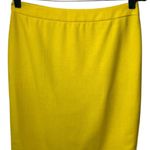 CAbi NEW Yellow Straight Pencil Knee Length Skirt Lined Career Preppy 2 Photo 2