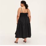 Kate Spade  Women’s Tiered Ruffle Midi Tank Dress -Black Plus Size 2x Photo 5