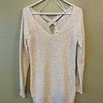 Jessica Simpson Cream Off-the-Shoulder Sweater Photo 0