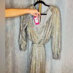 Vince Camuto  metallic jumpsuit, NWT size 6 Photo 12