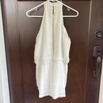 Lovers + Friends EUC Your Girl Ivory Beaded Romper Size Medium Photo 11