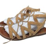 Sam Edelman  Gemma gladiator strappy tie sandals 9.5 leather summer neutral Photo 5
