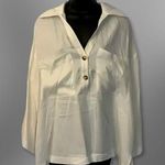 ZARA Shirt Casual Versatile Soft Breathable Fabric Classic White Women’s M NWT Photo 0