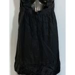 MM Couture Womens Mini Dress Deep Neckline Sleeveless Classic Black Silk Medium Photo 4
