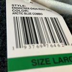 Kensie NWT:  Jeans blue/cream SHACKET oversized plaid button up-pockets~size L Photo 10