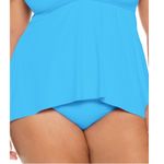 Becca  Etc Ruched Hipster Swimsuit Bottom in Blue, NWT, Size 0X (14-16) Photo 1