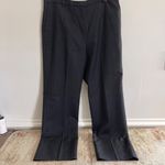 Pendleton Dark Gray Wool Womens Straight Leg Trousers Flat Front Size 14 Photo 1