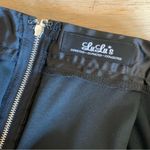 Lulus Lulu’s Black Satin Circle Skirt M Photo 4