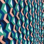 Maeve ANTHROPOLOGIE Silk Slip Dress Womens Size Small Geometric Print Mini Boho Photo 2