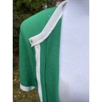 Short Sleeve Women’s Cardigan Sweater Green Size M Photo 6