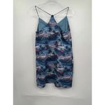 J. Crew Blue Hawiian Sunset Racerback Sleeveless V Photo 2