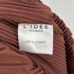 L'idee Soiree One Shoulder Long Sleeve Midi Dress in Chocolate Size 8 Brown Photo 6