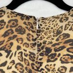 Rony Kobo Leopard Print Maxi Dress Long Sleeve V Neck Party Cocktail M Brown Size M Photo 13