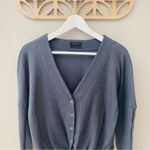 Urban Outfitters  Thermal Twist-Front Top Gray Sz Small Photo 1