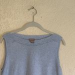 Chico's  Blue Knit Sleeveless Tank Top Women's Size 1 (M) Top‎ Decorative Details Photo 4