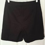 NYDJ Black Linen Blend Pleated Shorts Size 12 Photo 2