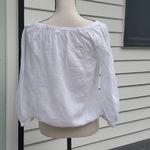 Old Navy  Stitched Pineapple Off the Shoulder Shirt Photo 4
