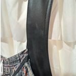 Free People Marley Plaid Wide Leg Gray Jumpsuit Black Straps Boho Size Medium Photo 11