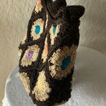 The Sak : Small Brown Floral Patch Crochet Bag/Purse Photo 10