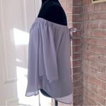 Shinestar  Purple Lilac OTS Semi Sheer Blouse M Photo 3