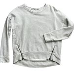 Athleta  Heather Gray Cityscape Pullover Sweatshirt with Zipper Hem Photo 0
