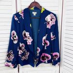 J.‎ Crew Tropical Floral Sateen Crop Blazer Jacket Blue Pink 12 Photo 6