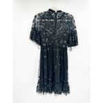 Mac Duggal  9143 Black Embellished High Neck Beaded Mini Dress 2 NWT Photo 4