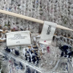 Anthropologie  Moth Sweater‎ Womens Small Tan Mutli Stripe Textured Open Cardigan Photo 5