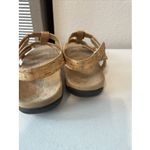 Vionic Women Sz 11 Amber Adjustable Sandal Ortho Arch Support Gold Cork Comfort Photo 4