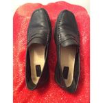 Duck head  Black Leather womens slip on loafers Size 7.5 Brazil Photo 1