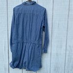 Madras by APC Romper Blue Floral Print Long Sleeve Casual Jumpsuit L vintage Size L Photo 5