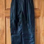 H&M Faux Leather Belted Pants Women’s Size 2 Photo 3