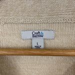 Croft & Barrow Croft & Borrow Cream Knit Sweater Size L Photo 3