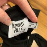 Princess Polly  Black Ribbed Cutout Mock Neck Long Sleeve Crop Top Womens Size 4 Photo 4