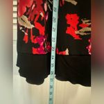 Sweet Storm Sweet Storm Black Red Floral Corset Empire Waist Tie Ruffle Dress Size Small Photo 2