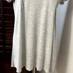 Ink Love And Peace Womens Tunic Top Gray Short Sleeve High Low Key Hole Modal L Size L Photo 3