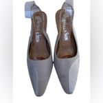 Whittall & Shon Women Rhinestone‎ Halt Moon Slingback Sandals Buckle Size 10 New Silver Photo 2