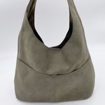 Joy Susan  Jenny Faux Suede Hobo Shoulder Bag in Stone Green Slouchy Boho Vegan Photo 3