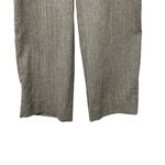 ZARA  Black/ White Herringbone Wide Leg Pants Small Elastic Waist Dress Trousers Photo 4