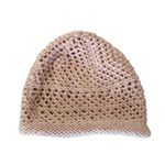 Fashionable Light Pink Knit Yarn Handmade Beanie Warm One Size #2345 Photo 3